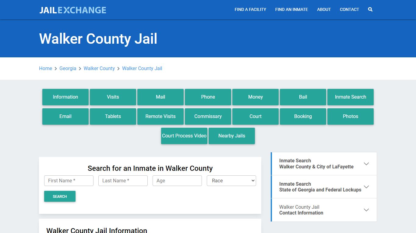 Walker County Jail Roster Lookup, GA, Inmate Search